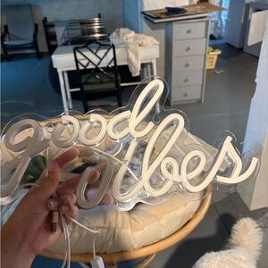 Good Vibes LED Neon Sign
